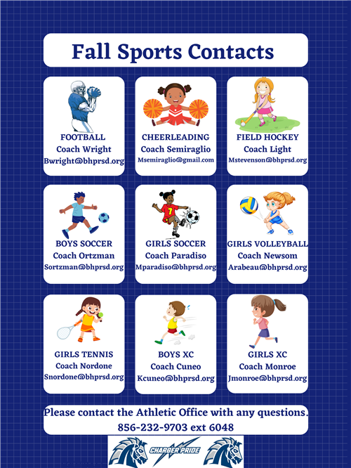 Fall Sports Contacts